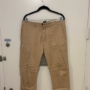J.Crew tan chinos 32x32 slim flex